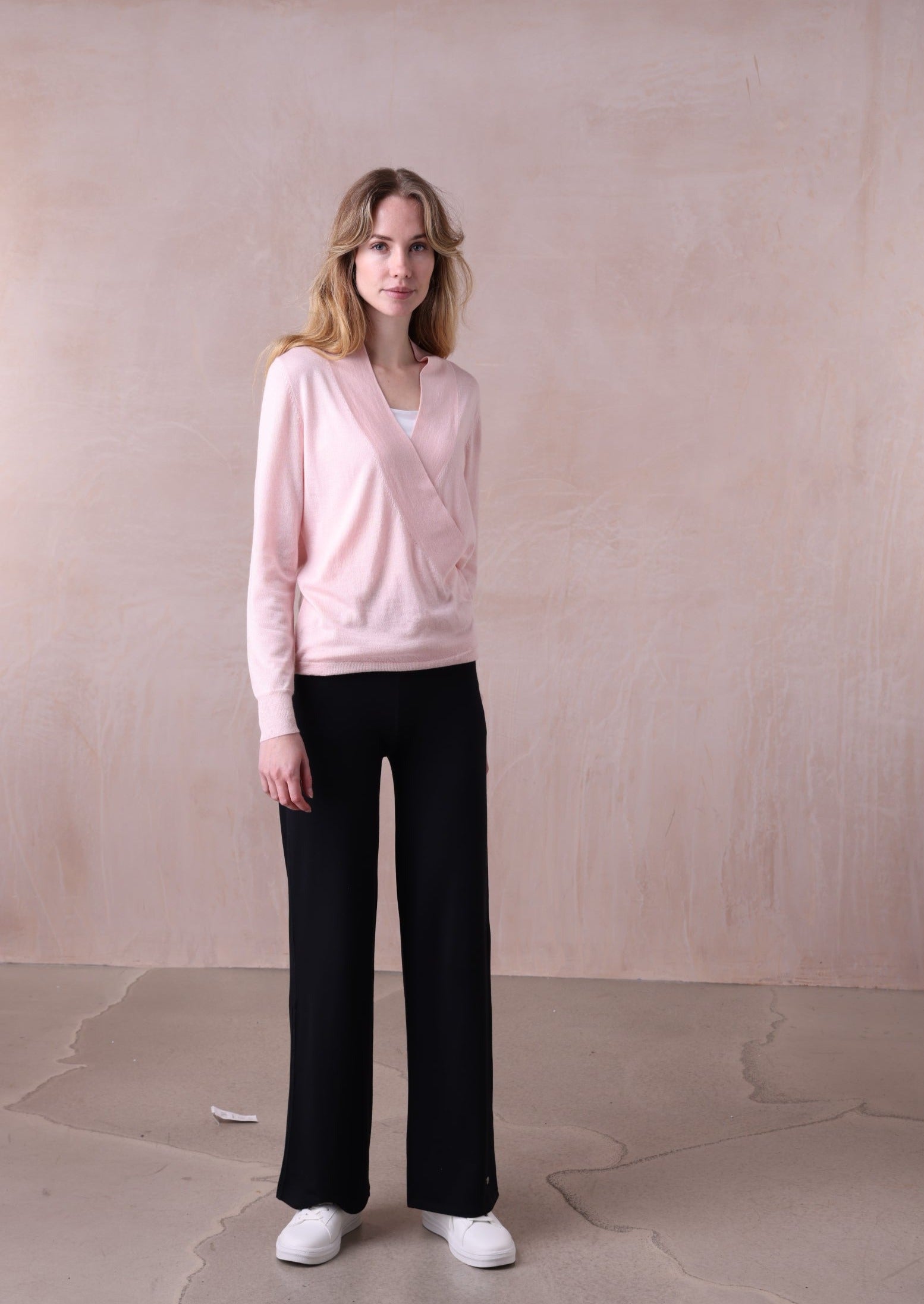 Pippa Crossover Sweater | Cashmere Silk Top | Belinda Robertson