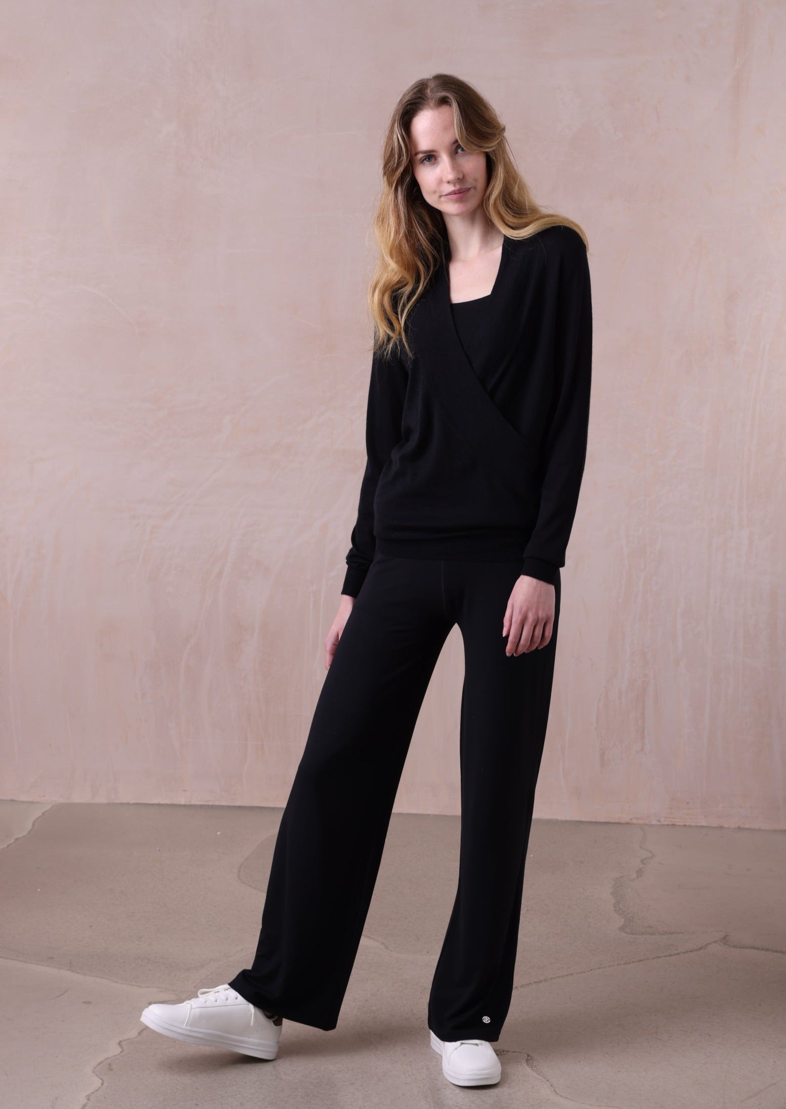 Pippa Crossover Sweater | Cashmere Silk Top | Belinda Robertson