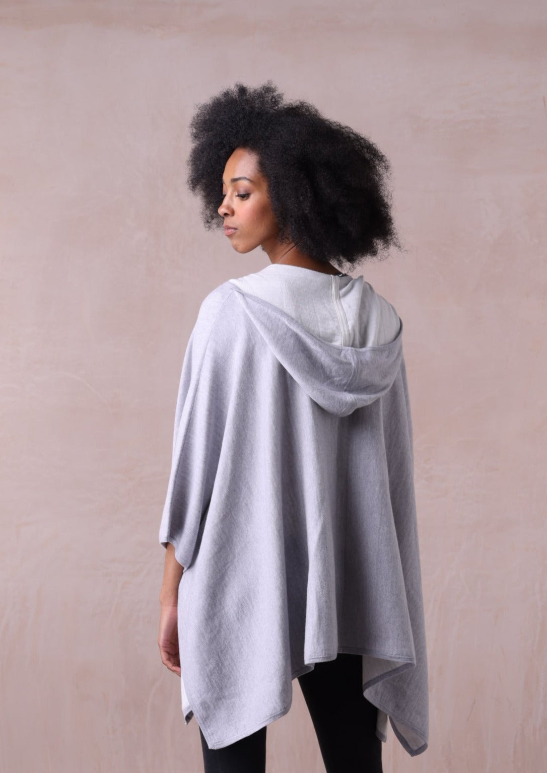 Adele Hooded Cape | Merino Sweater | 100% Merino Wool