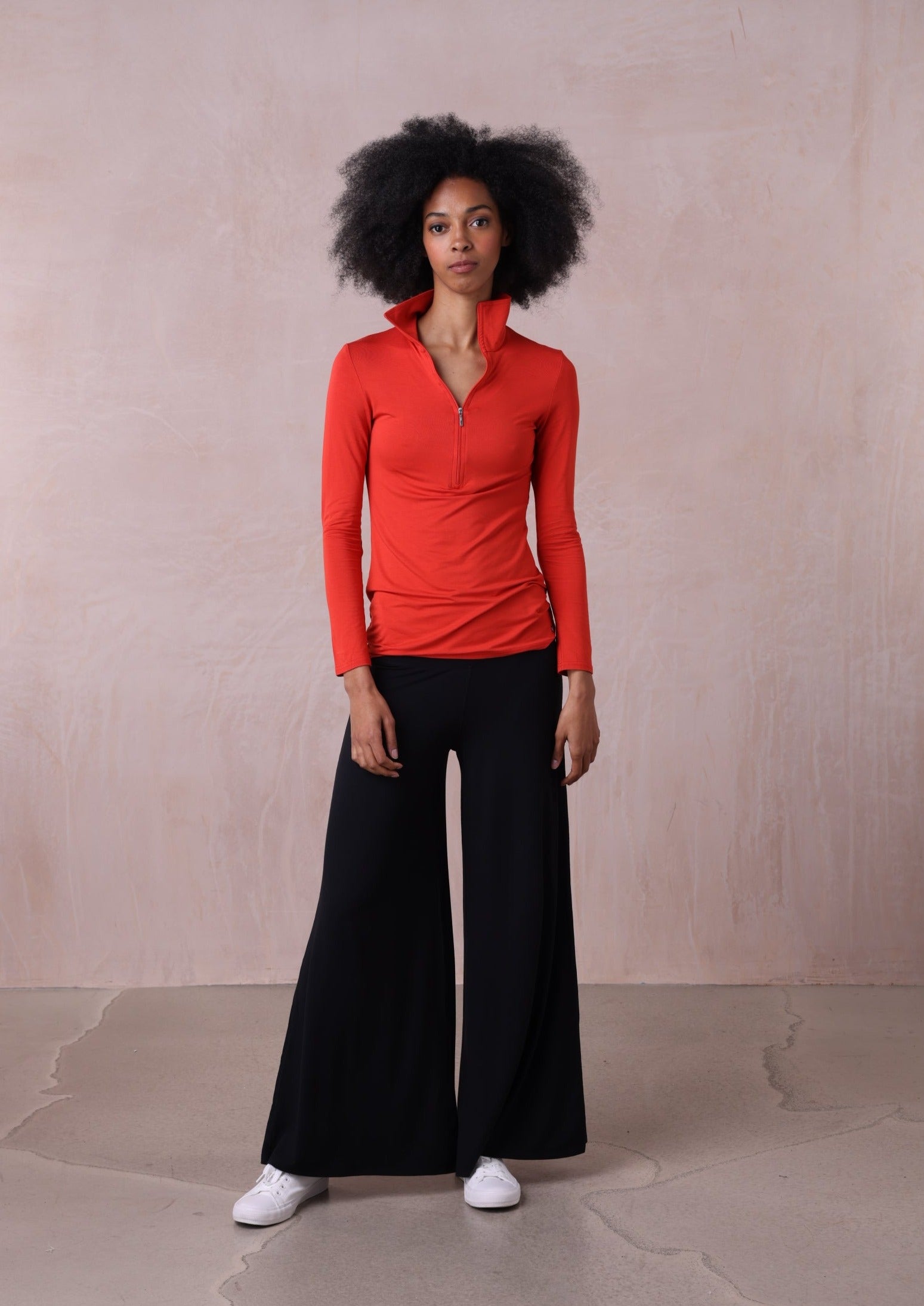 Verbier Zip Neck Top | Loungewear | Belinda Robertson