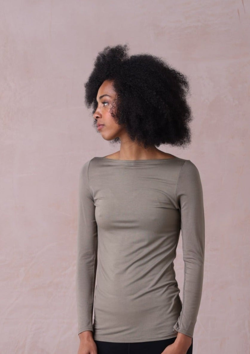 Madrid Long Sleeve Slash Neck | Loungewear | Belinda Robertson