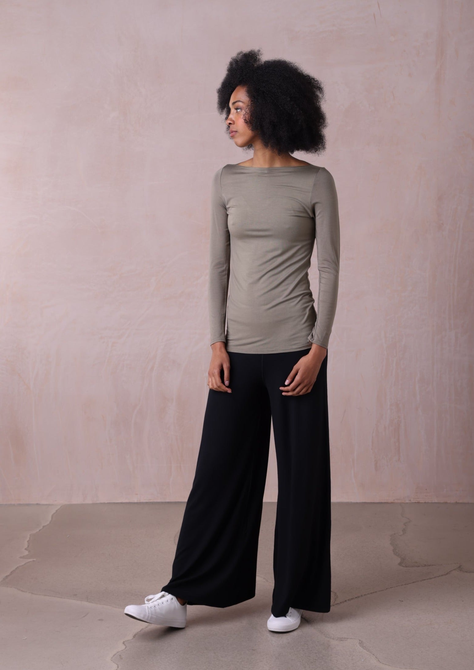 Madrid Long Sleeve Slash Neck | Loungewear | Belinda Robertson