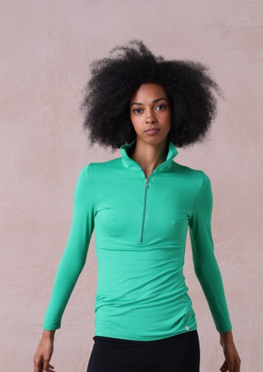 Verbier Zip Neck Top | Loungewear | Belinda Robertson