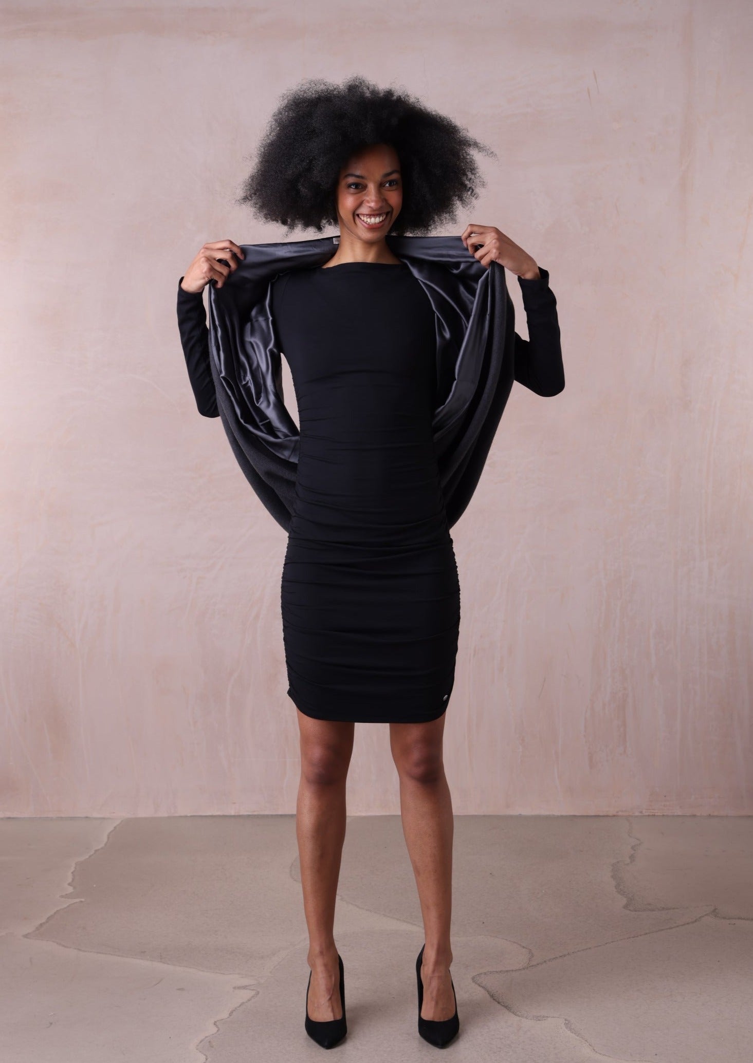 Lara Satin Shrug Scarf | Cashmere Wrap | Belinda Robertson