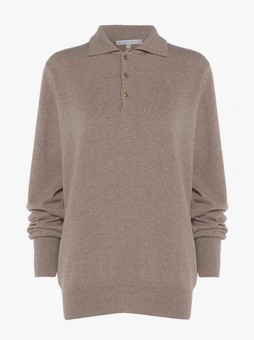 Bruce Sportshirt Sweater | Mens 100% Cashmere Top | Belinda Robertson