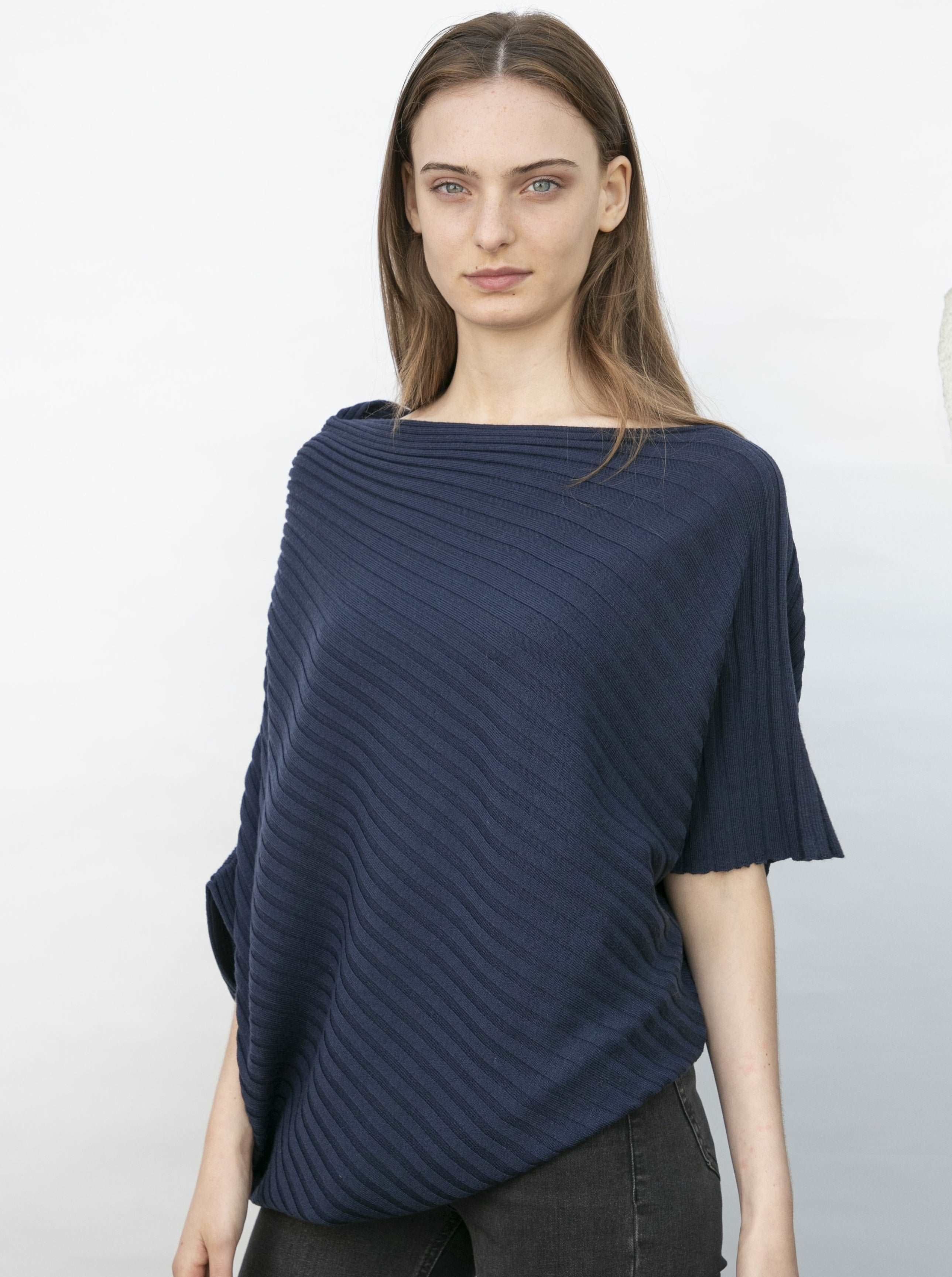 Belinda Rib Cape Top | 100% Merino Top | Belinda Robertson