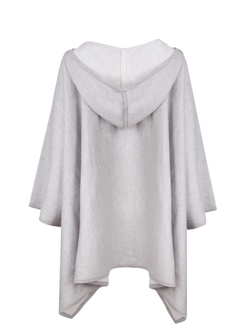 Adele Hooded Cape | Merino Sweater | 100% Merino Wool