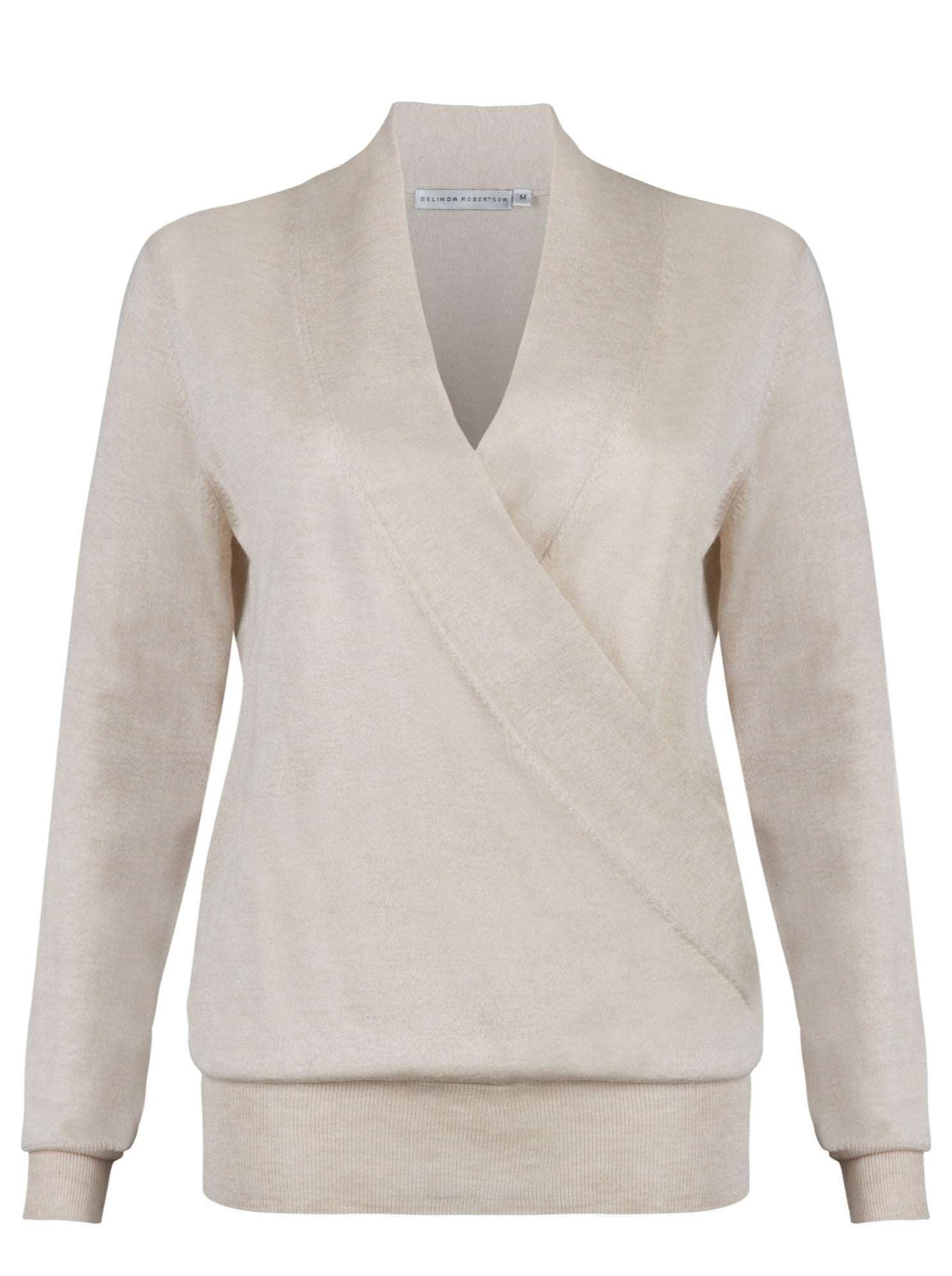 Pippa Crossover Sweater | Cashmere Silk Top | Belinda Robertson