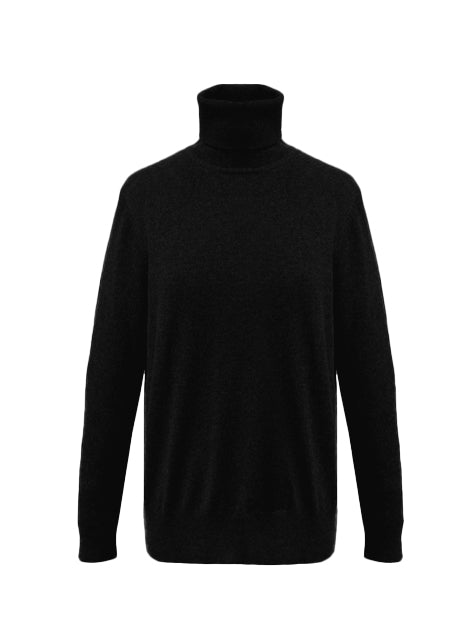 Sophie | Relaxed Polo Neck 100% cashmere sweater
