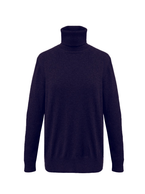 Sophie | Relaxed Polo Neck 100% cashmere sweater