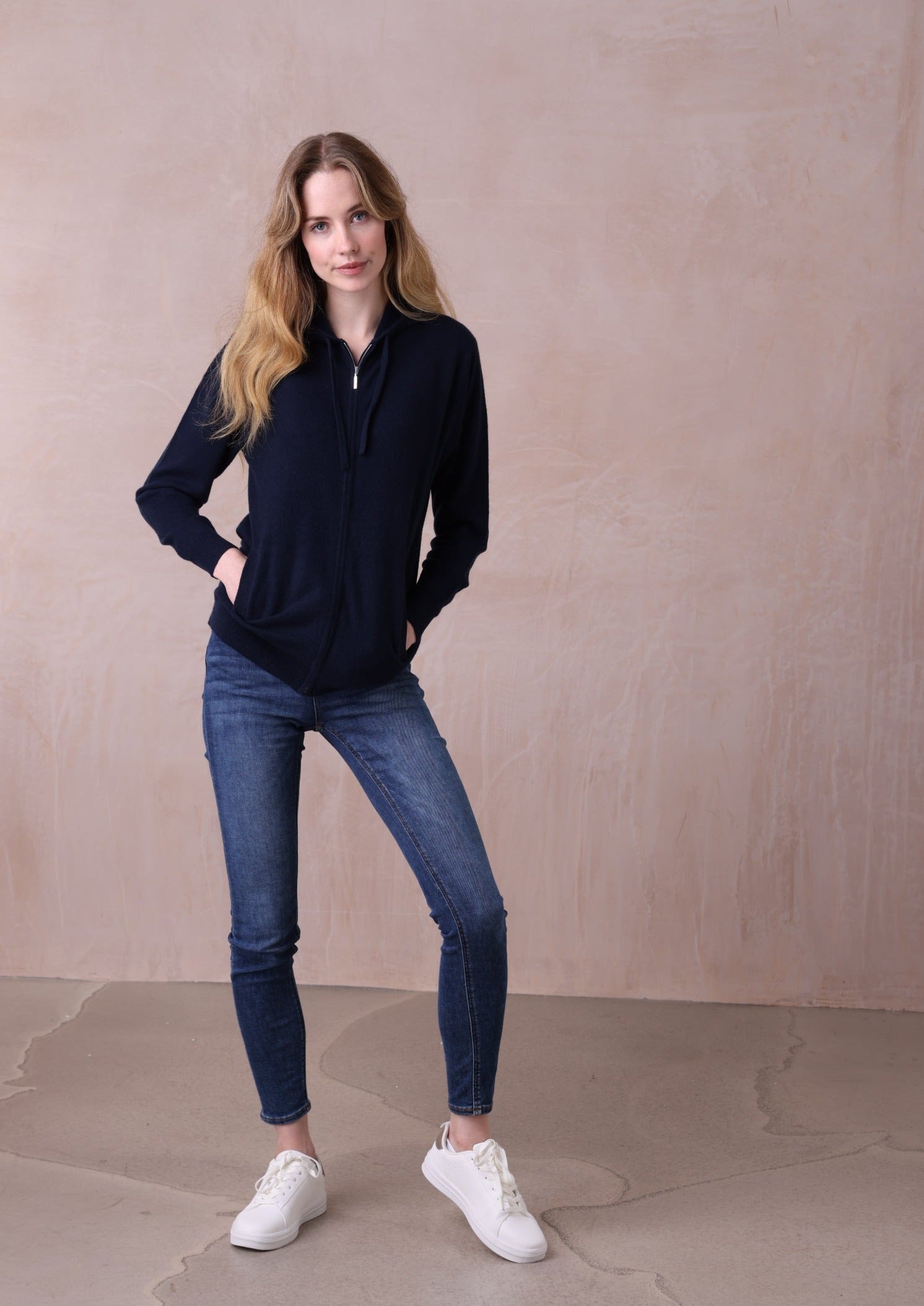 Eva Zip | 100% Cashmere Hoodie | Belinda Robertson