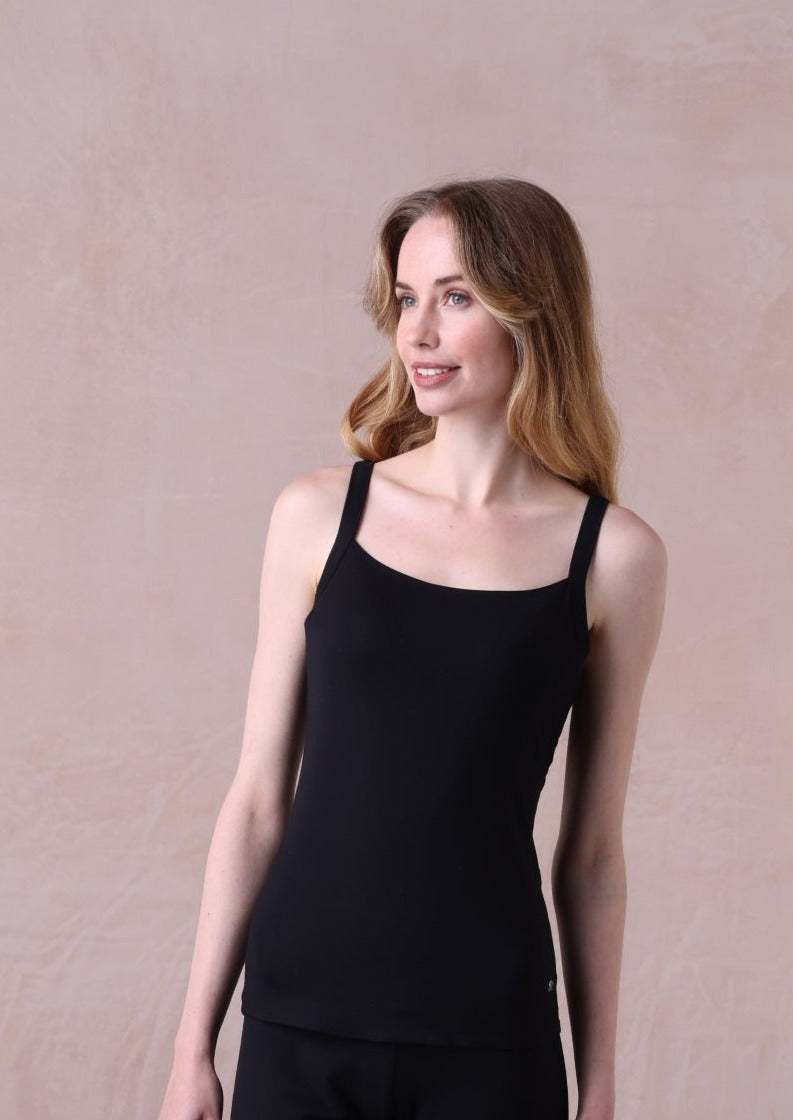 St Lucia Strappy Vest | Luxury Loungewear