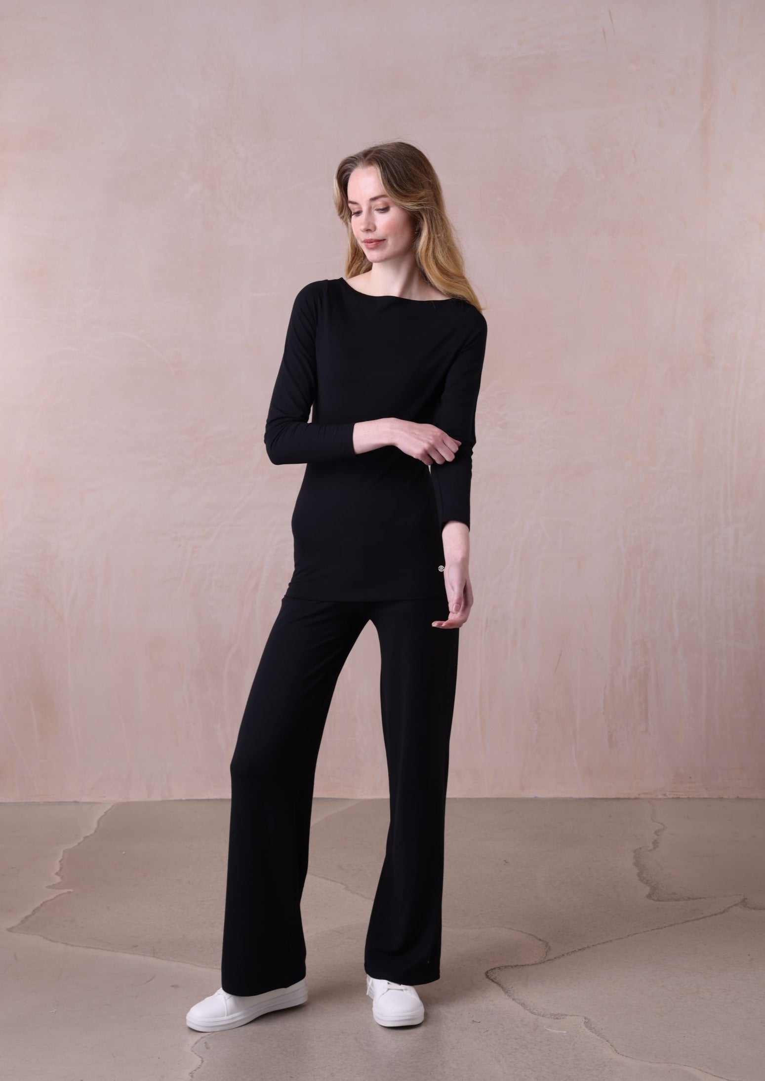 Madrid Long Sleeve Slash Neck | Loungewear | Belinda Robertson