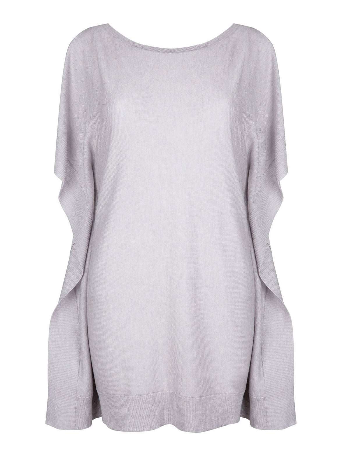 Erica Open Shoulder Silk Cashmere Relaxed Top | Belinda Robertson