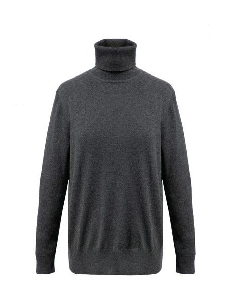 Sophie | Relaxed Polo Neck 100% cashmere sweater
